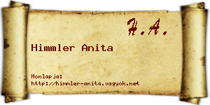 Himmler Anita névjegykártya